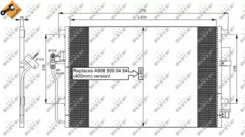 NRF Condenser, air conditioning (35849)