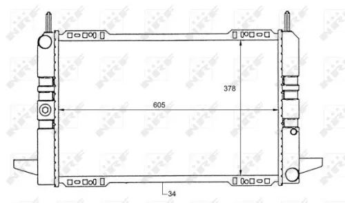 NRF Radiator, engine cooling (50111)