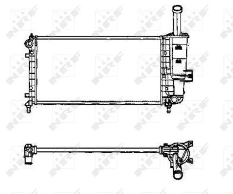 NRF Radiator, engine cooling (53605)