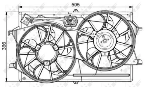 NRF Fan, engine cooling (47061)