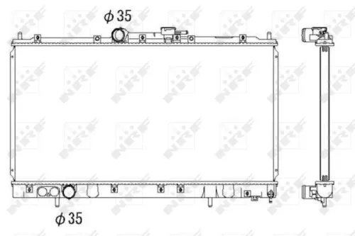 NRF Radiator, engine cooling (53312)