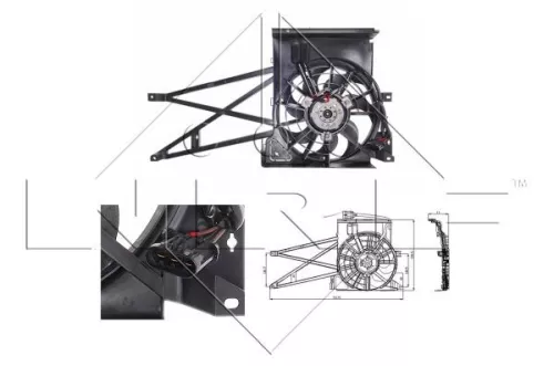 NRF Fan, engine cooling (47013)