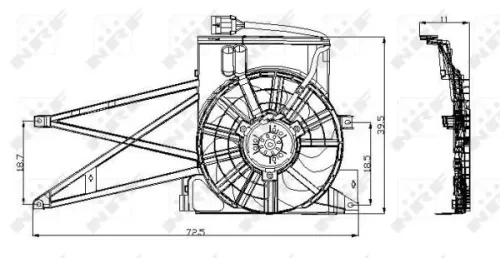 NRF Fan, engine cooling (47013)