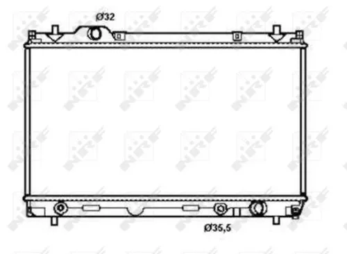 NRF Radiator, engine cooling (50256)