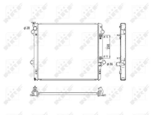 NRF Radiator, engine cooling (53575)