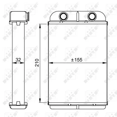 NRF Heat Exchanger, interior heating (53611)