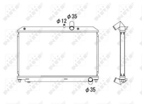 NRF Radiator, engine cooling (53685)