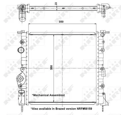 NRF Radiator, engine cooling (58196)