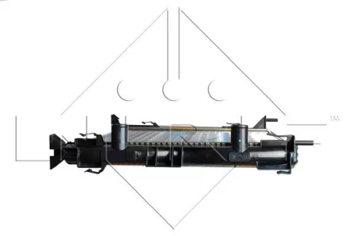 NRF Radiator, engine cooling (58328)