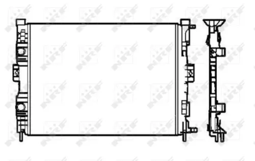 NRF Radiator, engine cooling (58328)