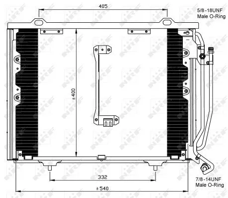 NRF Condenser, air conditioning (35215)