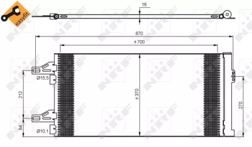 NRF Condenser, air conditioning (35895)