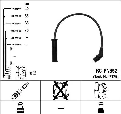 NGK Ignition Cable Kit (7175)