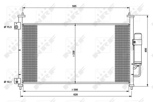 NRF Condenser, air conditioning (35763)