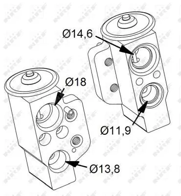 NRF Expansion Valve, air conditioning (38417)