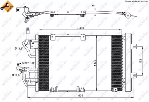 NRF Condenser, air conditioning (35633)