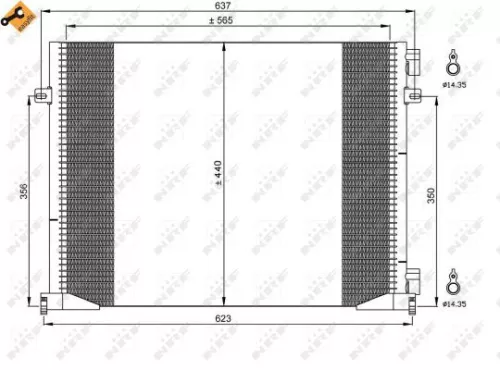 NRF Condenser, air conditioning (35482)
