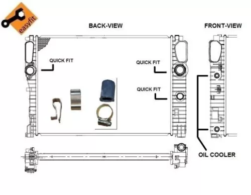 NRF Radiator, engine cooling (53422)