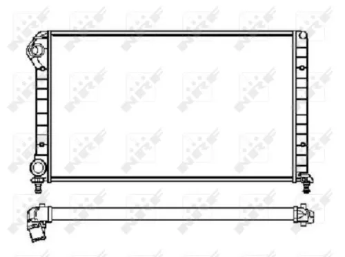 NRF Radiator, engine cooling (53231)
