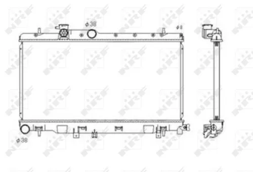 NRF Radiator, engine cooling (53697)
