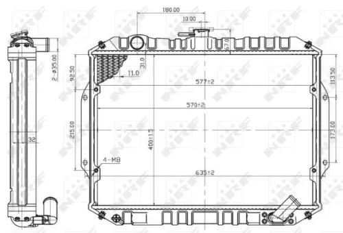 NRF Radiator, engine cooling (503486)