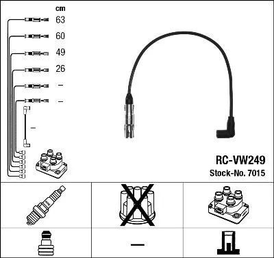 NGK Ignition Cable Kit (7015)