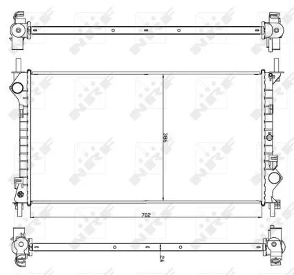 NRF Radiator, engine cooling (54756)