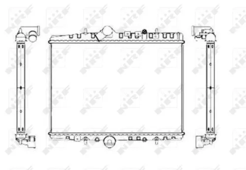 NRF Radiator, engine cooling (55346)