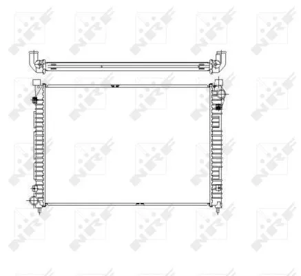 NRF Radiator, engine cooling (55444)
