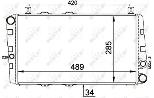 NRF Radiator, engine cooling (58250)