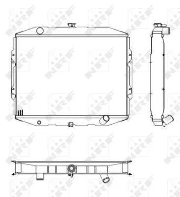 NRF Radiator, engine cooling (504125)