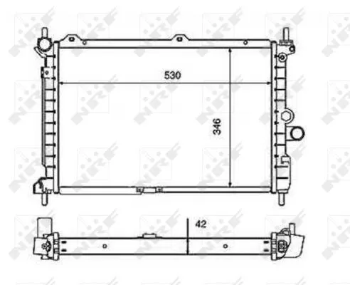 NRF Radiator, engine cooling (50126)
