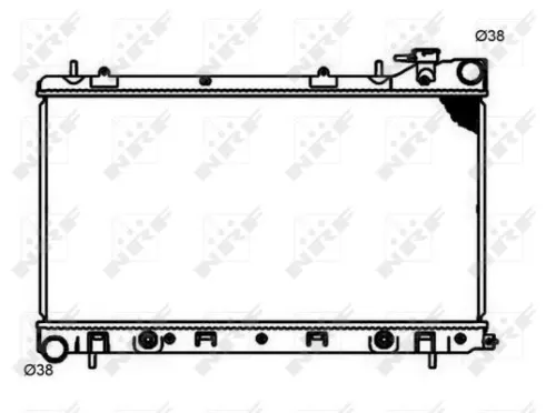 NRF Radiator, engine cooling (53597)