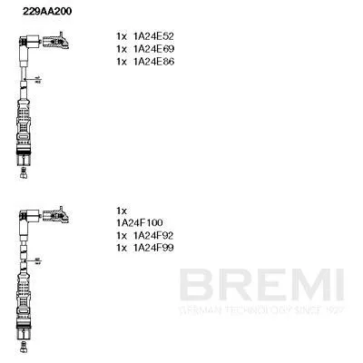 BREMI Ignition Cable Kit (229AA200)