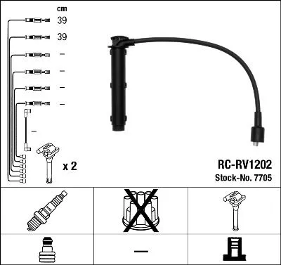 NGK Ignition Cable Kit (7705)
