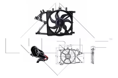 NRF Fan, engine cooling (47012)