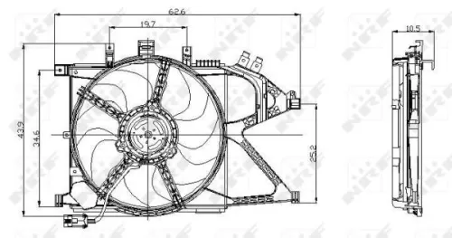 NRF Fan, engine cooling (47012)