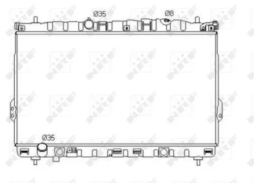 NRF Radiator, engine cooling (53353)