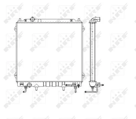 NRF Radiator, engine cooling (53479)