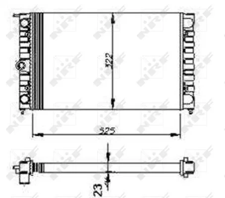NRF Radiator, engine cooling (54694)
