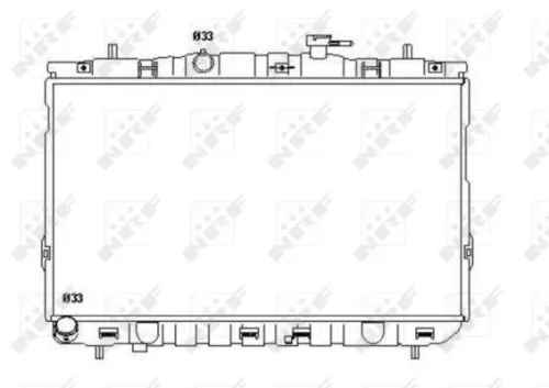 NRF Radiator, engine cooling (53355)