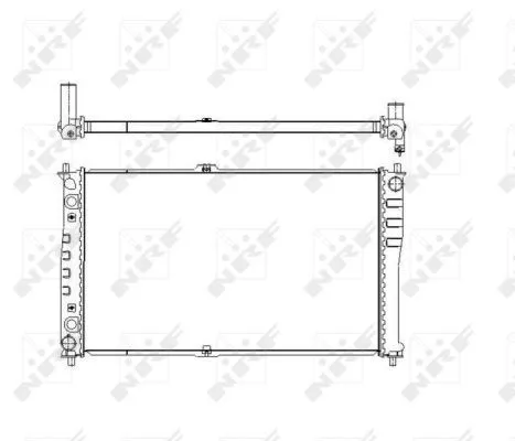 NRF Radiator, engine cooling (53484)