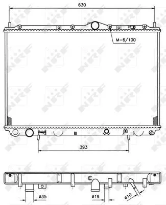 NRF Radiator, engine cooling (509517)