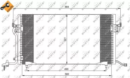 NRF Condenser, air conditioning (35260)