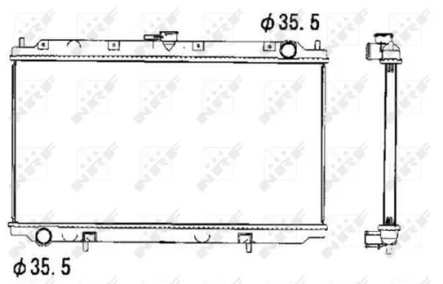 NRF Radiator, engine cooling (52069)