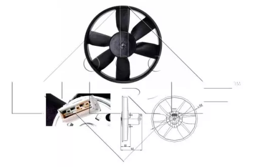 NRF Fan, engine cooling (47402)