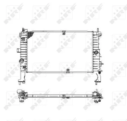 NRF Radiator, engine cooling (53475)