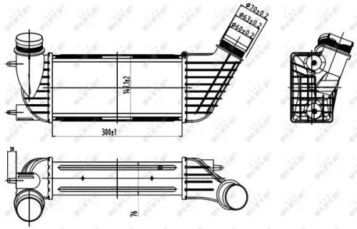 NRF Charge Air Cooler (30192)