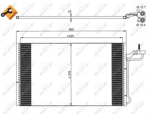 NRF Condenser, air conditioning (35882)