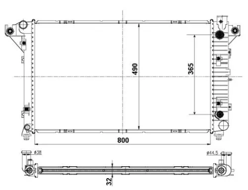 NRF Radiator, engine cooling (50248)